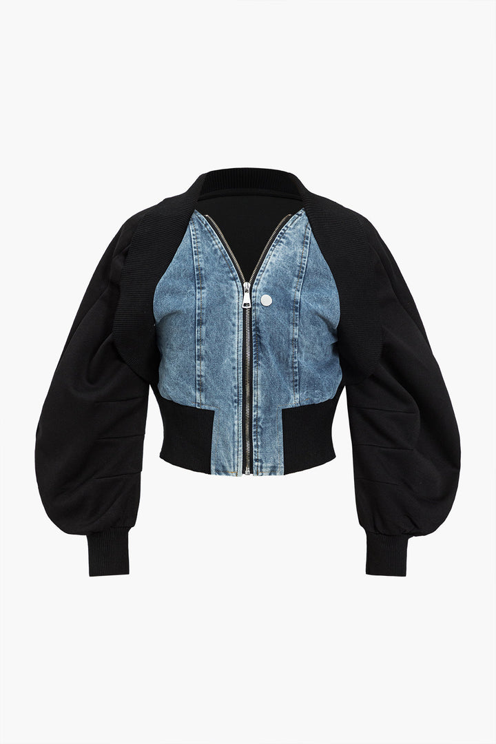 Opulenz Denim Bomber – Zeitlos & Stilvoll