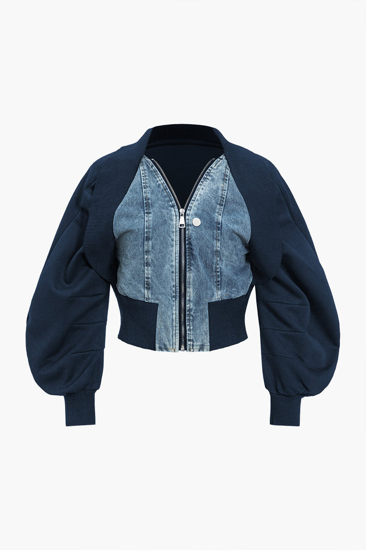 Opulenz Denim Bomber – Zeitlos & Stilvoll